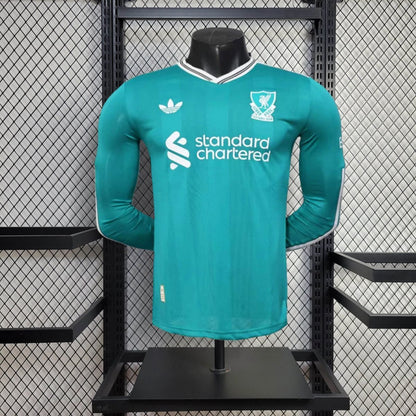 Camisola Manga Comprida LIV 2025-26 Alternativa Verde Versão Jogador