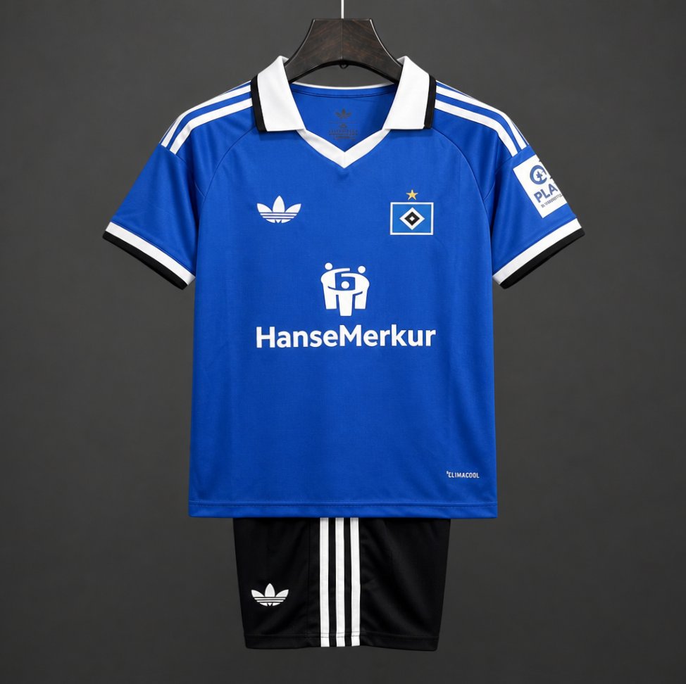 Kit Criança Hamburger SV 2026-27 Alternativo Azul