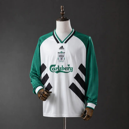 Camisola Manga Comprida LIV 1994-95 Alternativa Branca Versão Adepto