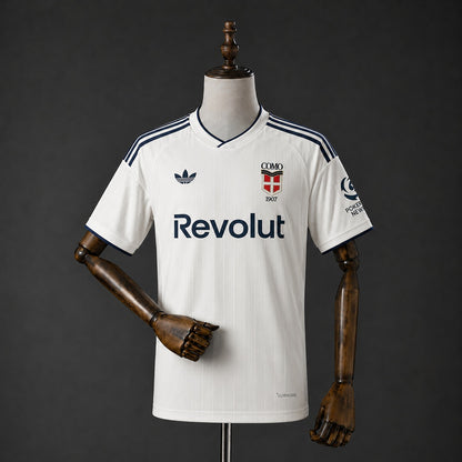 Camisola Como 1907 2026-27 Alternativa Branca Versão Adepto