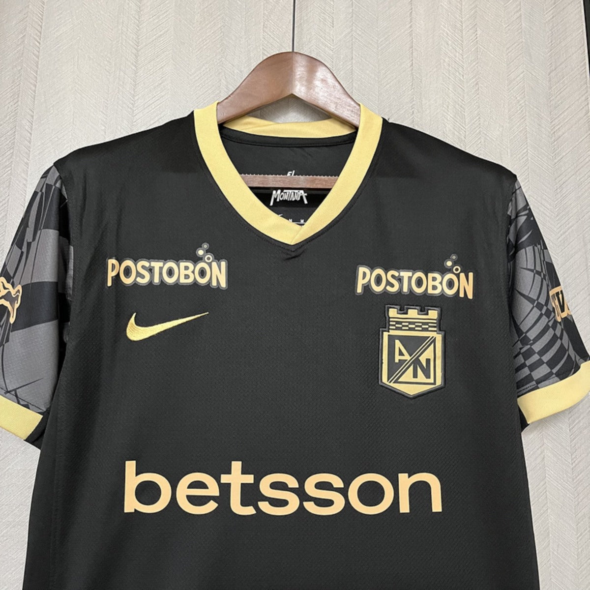 Camisola Atletico Nacional 2025-26 Alternativa Preta Versão Adepto