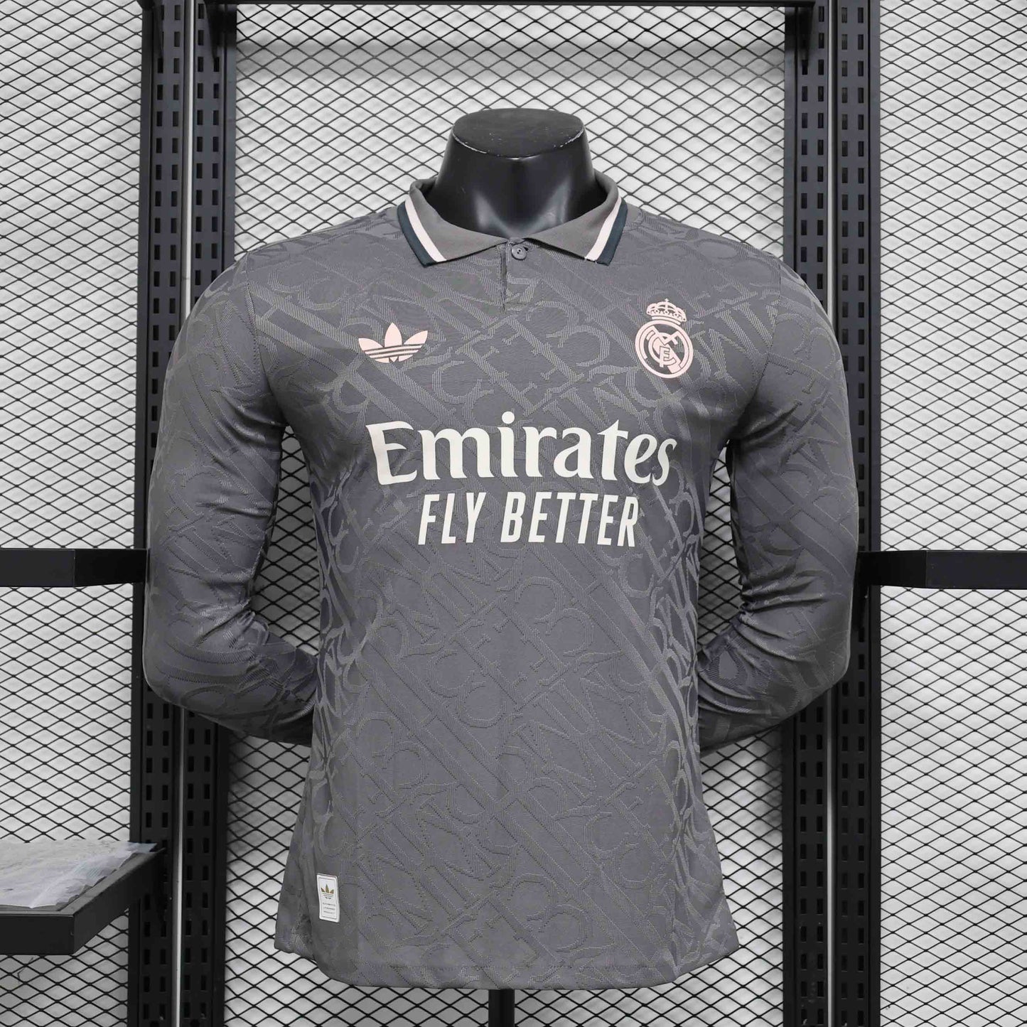 Camisola Manga Comprida Real Madrid CF 2024-25 Alternativa Preta Versão Jogador