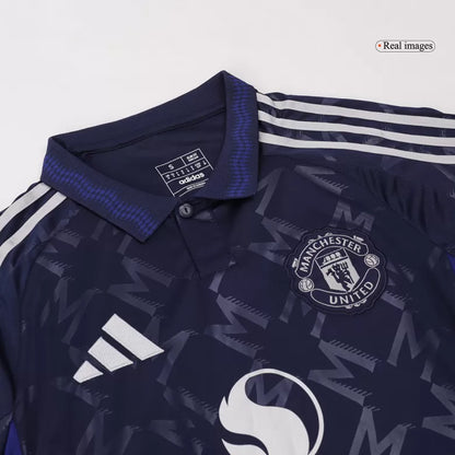 Camisola M-United 2024-25 Alternativa Azul Versão Adepto GARNACHO #17