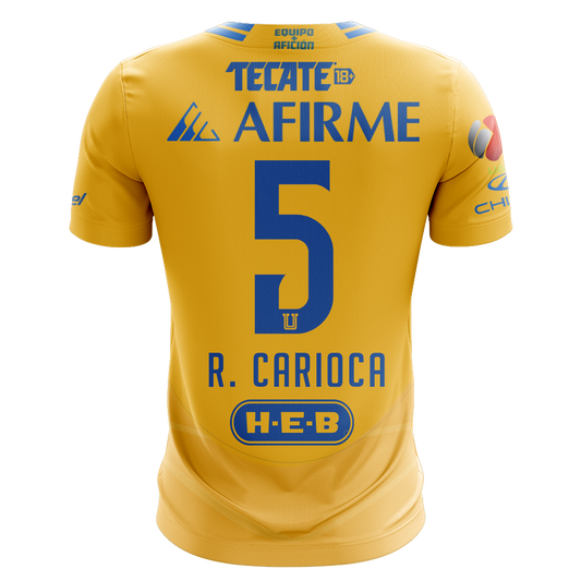 Camisola Tigres 2024-25 Principal Versão Adepto R. CARIOCA #5