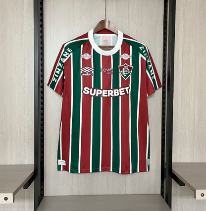 Camisola Fluminense FC 2025-26 Principal Versão Adepto Todos Patrocinadores
