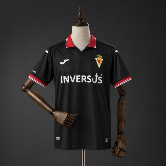 Camisola Real Murcia CF 2026-27 Alternativa Preta Versão Adepto