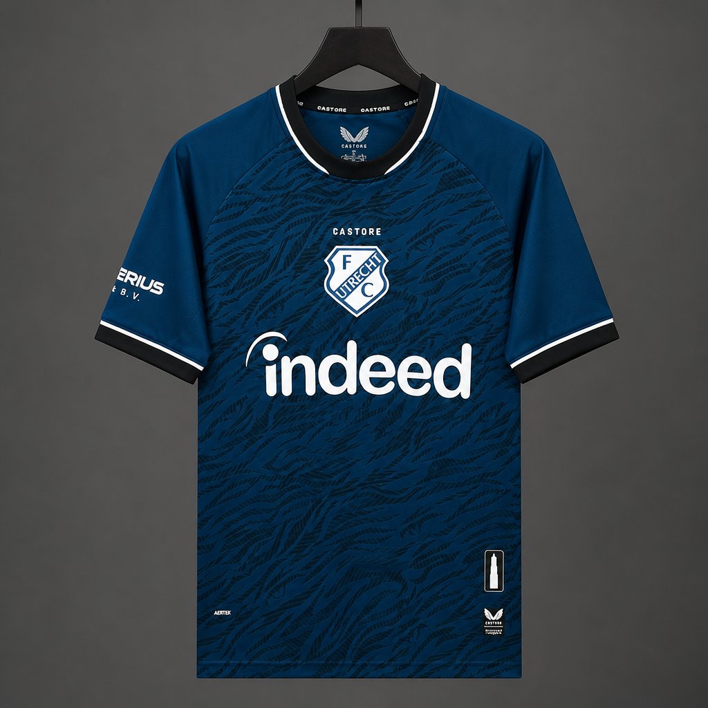 Camisola FC Utrecht 2026-27 Alternativa Azul Versão Adepto