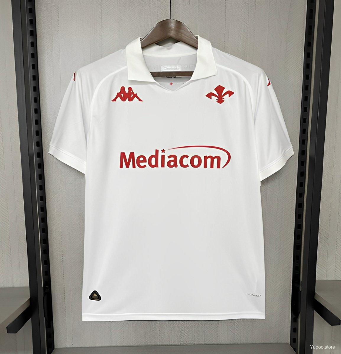 Camisola ACF Fiorentina 2024-25 Alternativa Branca Versão Adepto