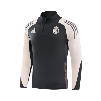 Fato Treino Criança Real Madrid CF 2024-25 - Camisola com Fecho