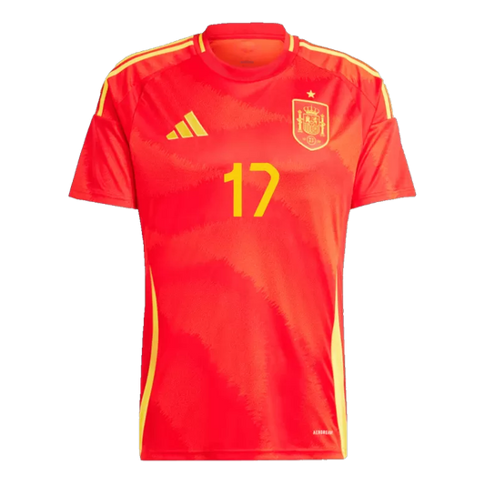 Camisola Espanha 2024 Principal Versão Adepto WILLIAMS JR. #17