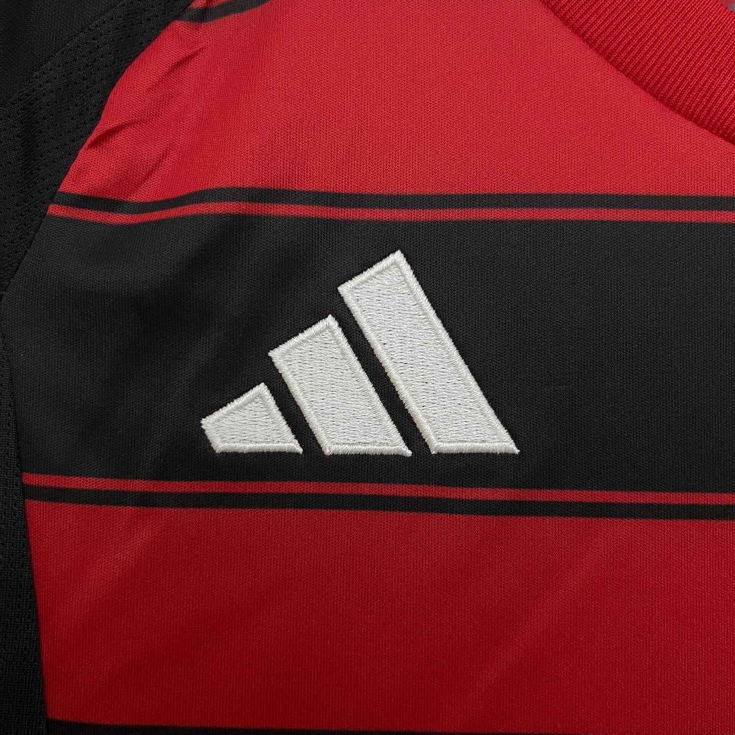 Kit Criança Manga Comprida CR Flamengo 2025-26 Principal