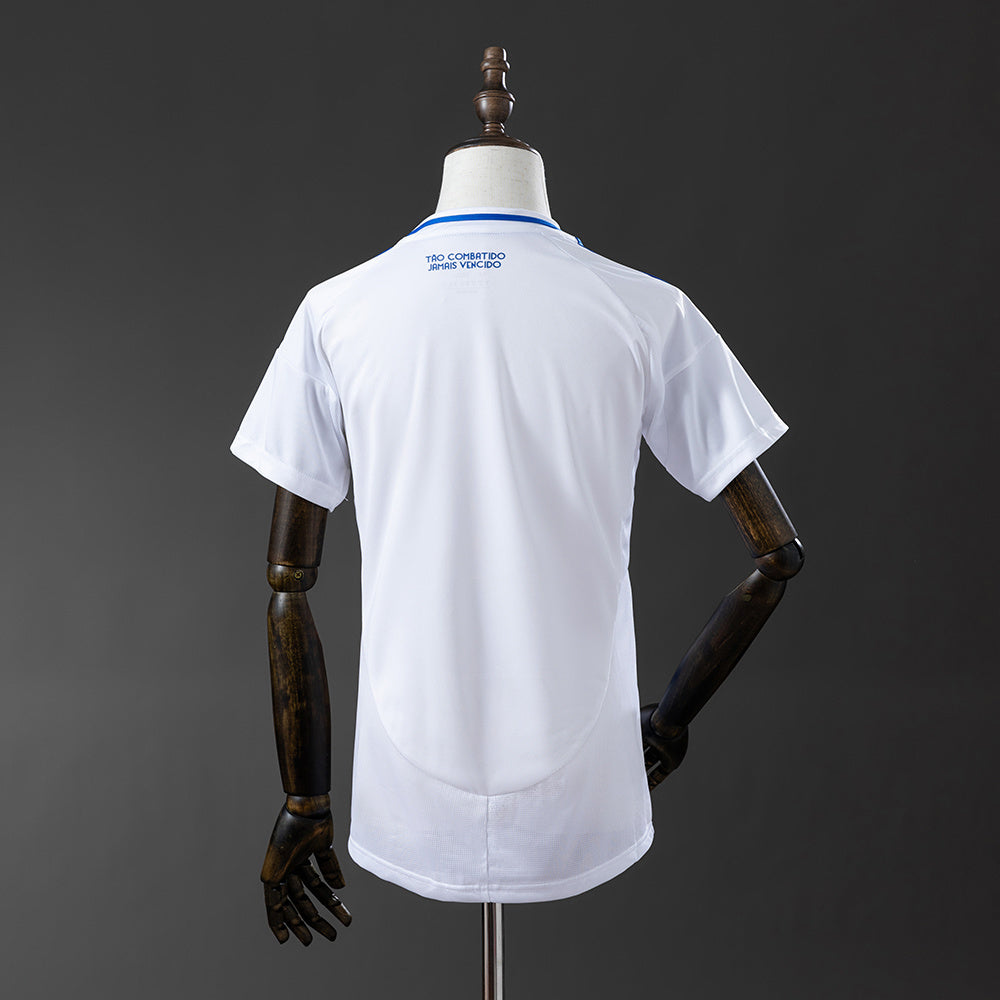 Camisola Cruzeiron EC 2025-26 Alternativa Branca Lisa Versão Mulher