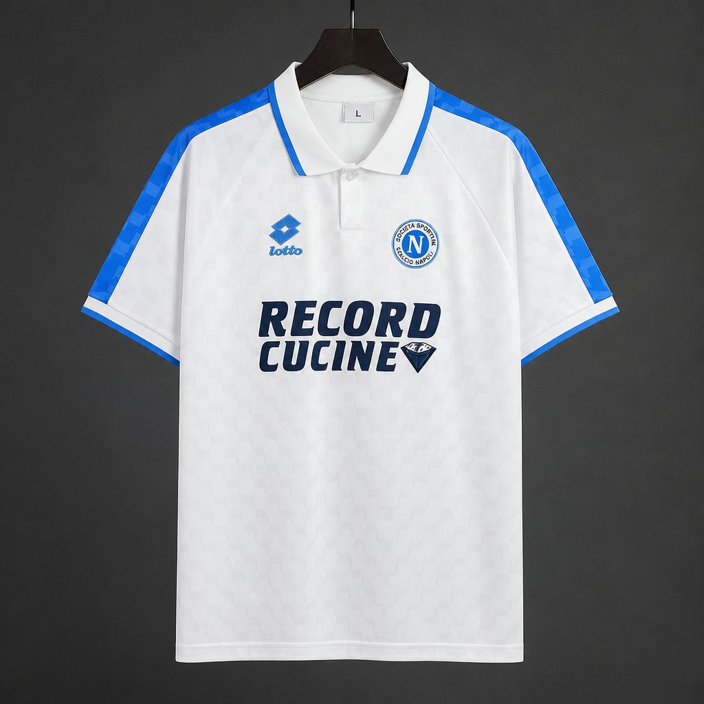Camisola Napoles 1995-96 Alternativa Branca Versão Adepto