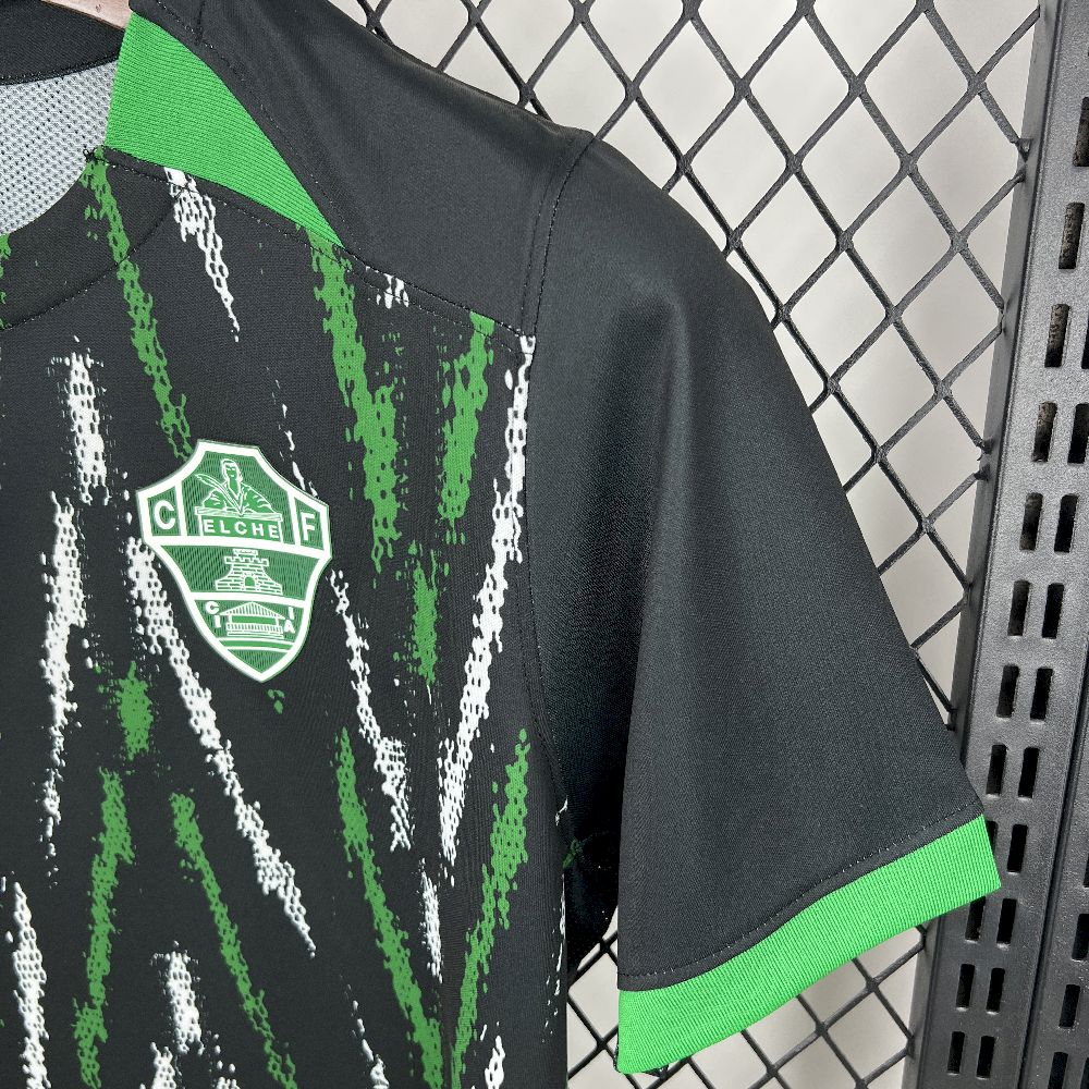 Camisola Elche CF 2025-26 Alternativa Preta Versão Adepto