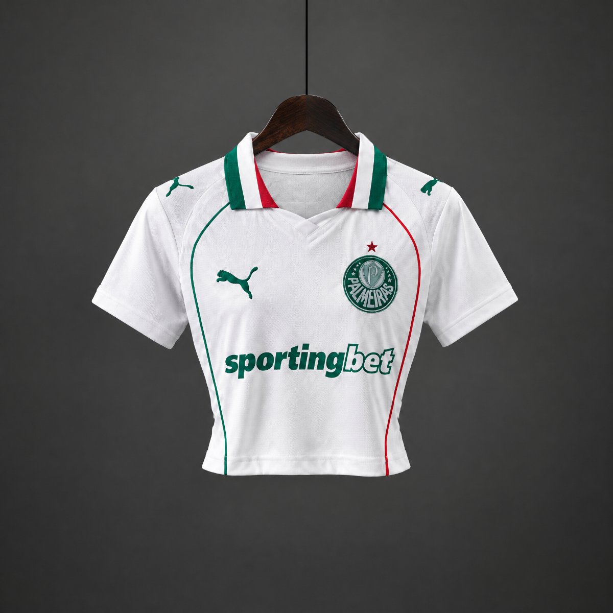 Crop Top Mulher SE Palmeiras 2026-27 Alternativo Branco