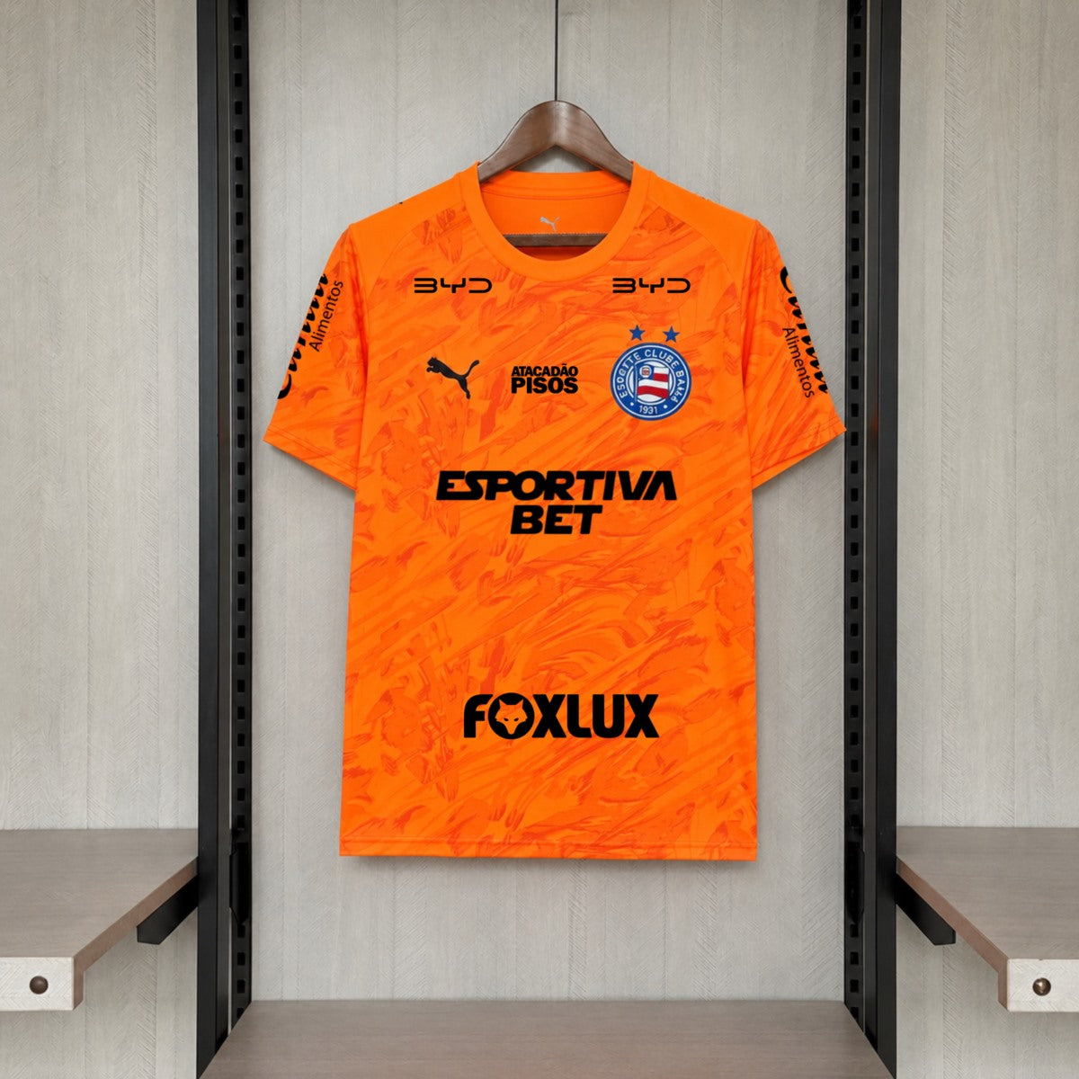 Camisola EC Bahia 2026-27 Guarda-Redes Versão Adepto Todos Patrocinadores
