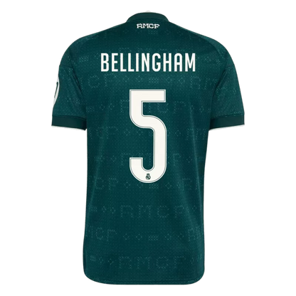 Camisola Real Madrid CF 2026-27 Alternativa Verde Versão Adepto BELLINGHAM #5