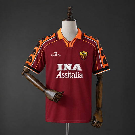 Camisola AS Roma 1998-99 Principal Versão Adepto