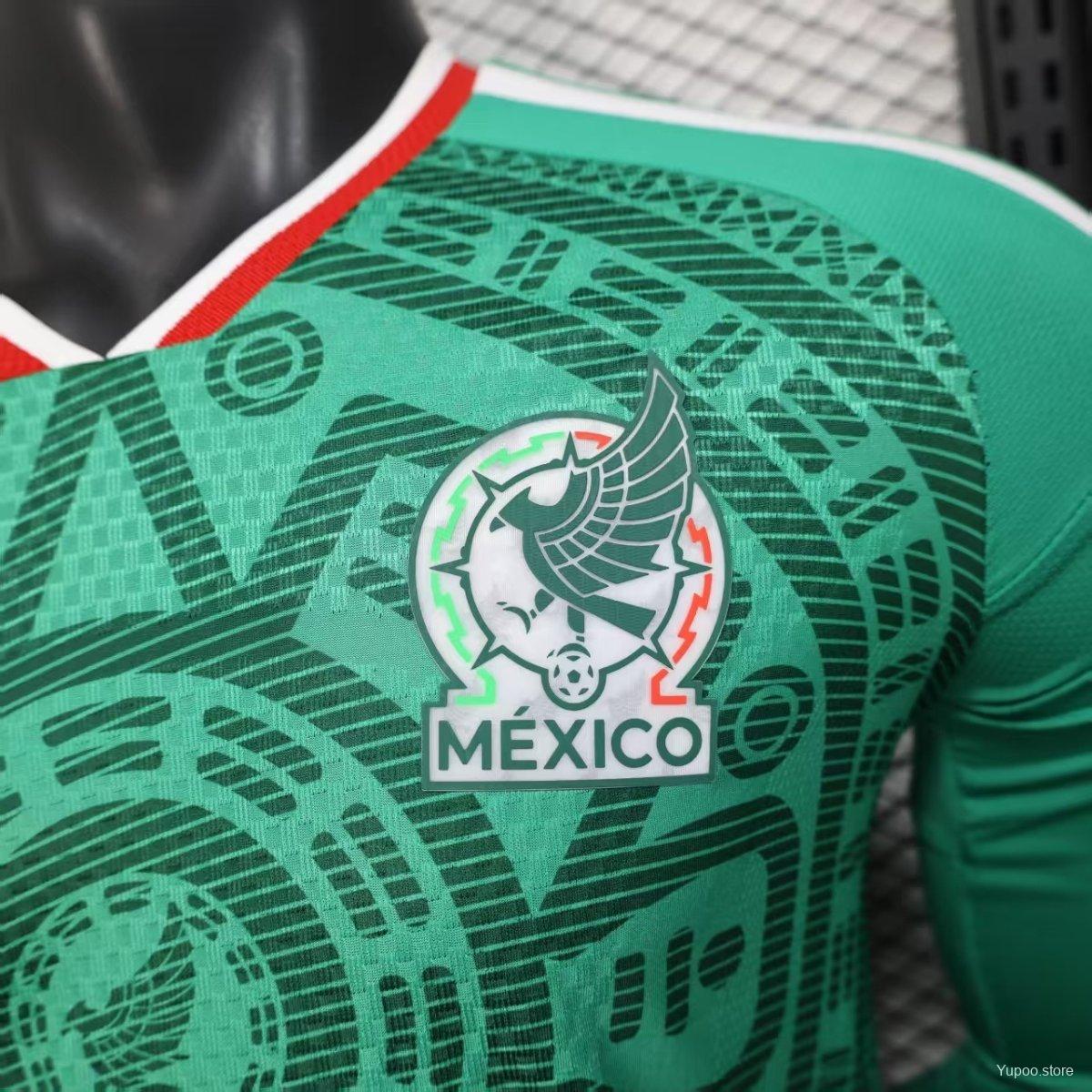 Camisola Manga Comprida Mexico 2026 Principal Versão Jogador