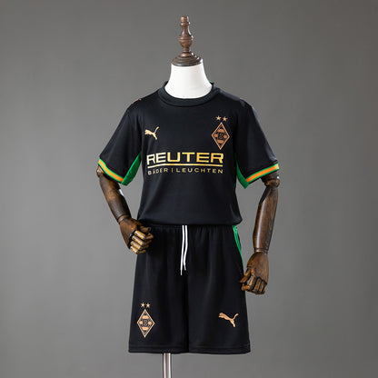 Kit Criança Borussia Monchengladbach 2026-27 Alternativo Preto