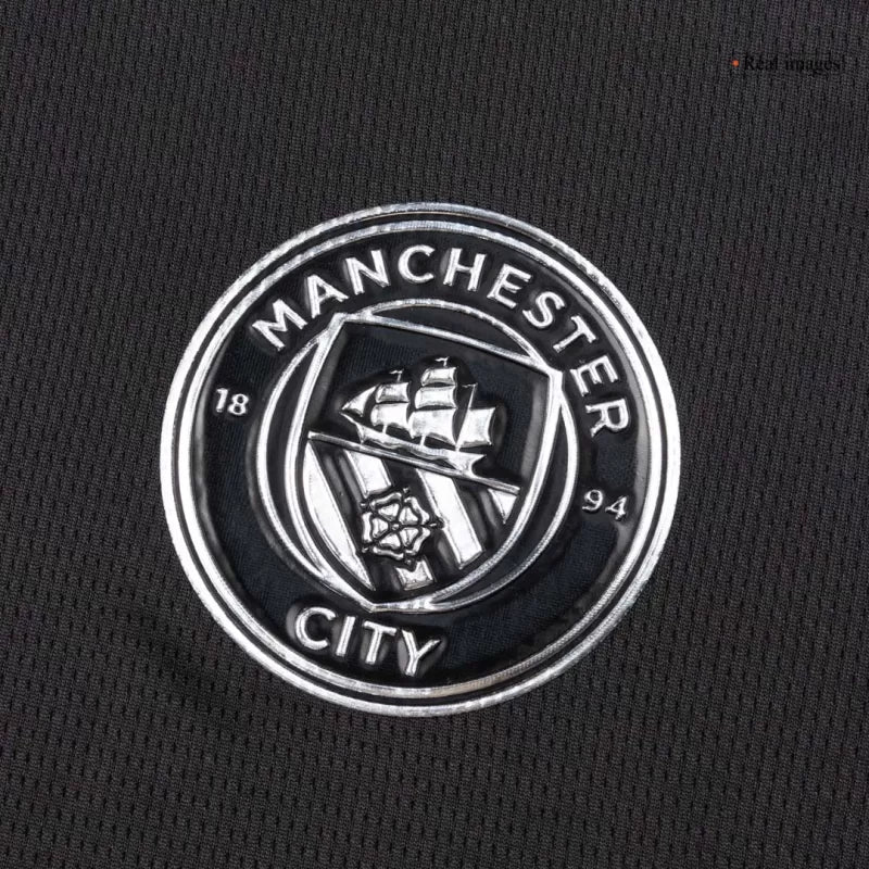 Camisola Manga Comprida MCI 2025-26 Alternativa Preta Versão Adepto