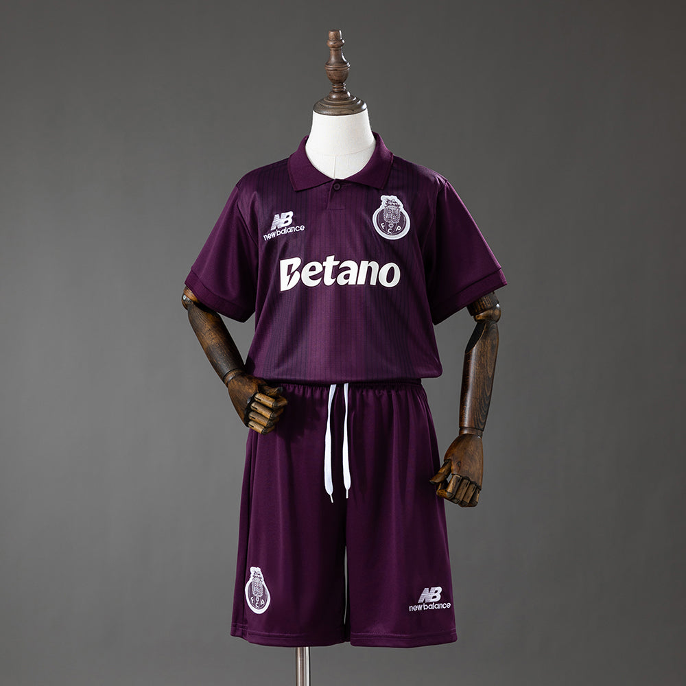 Kit Criança F.C.P. 2026-27 Alternativo Roxo Liso