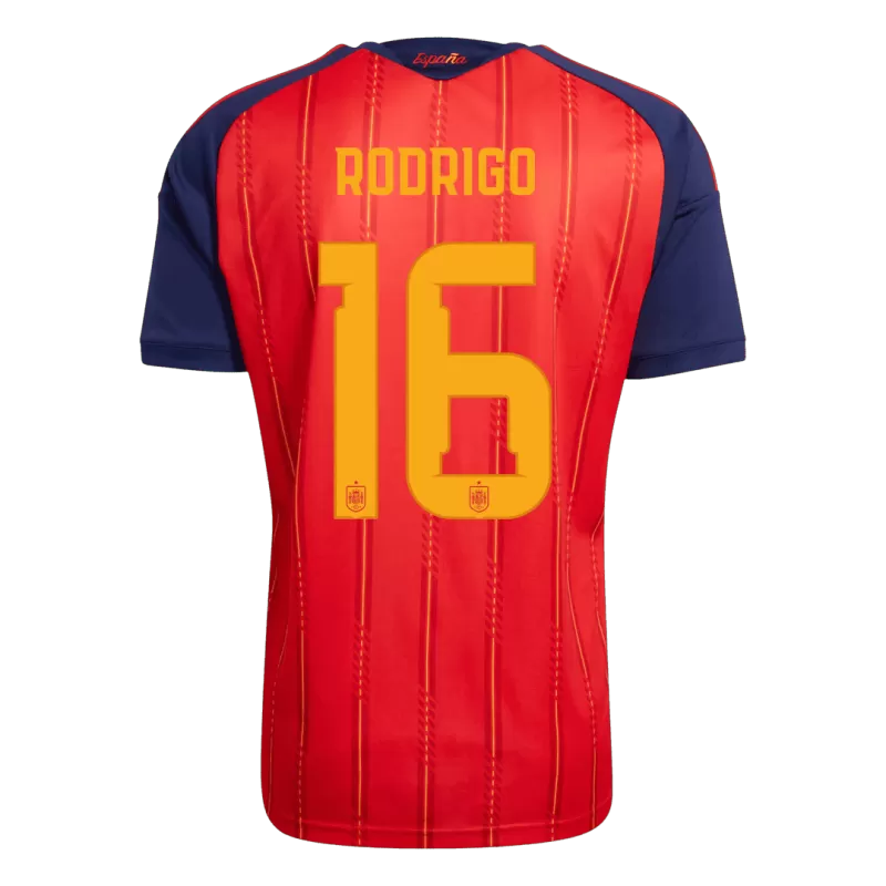 Camisola Espanha 2026 Principal 2 Estrelas Campeão Versão Adepto RODRIGO #16