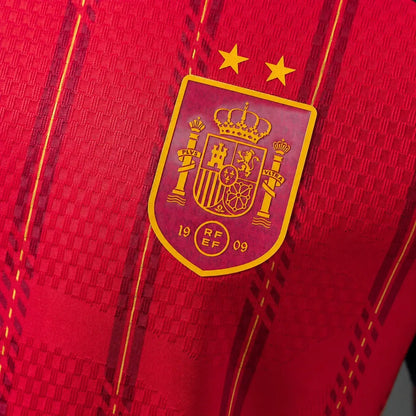 Camisola Espanha 2026 Principal 2 Estrelas Campeão Versão Jogador