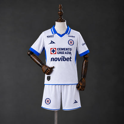 Kit Criança CD Cruz Azul 2026-27 Alternativo Branco