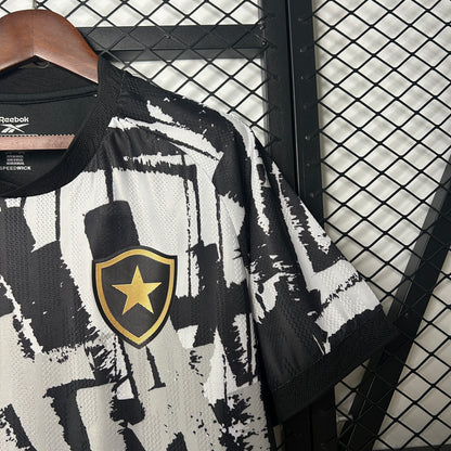 Camisola Botafogo-RJ 2025-26 Alternativa Preta Lisa Versão Adepto