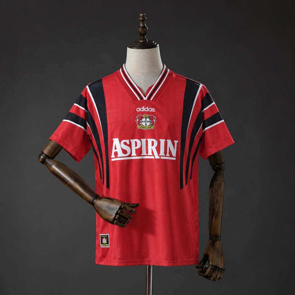 Camisola Bayer 04 Leverkusen 1997-98 Principal Versão Adepto