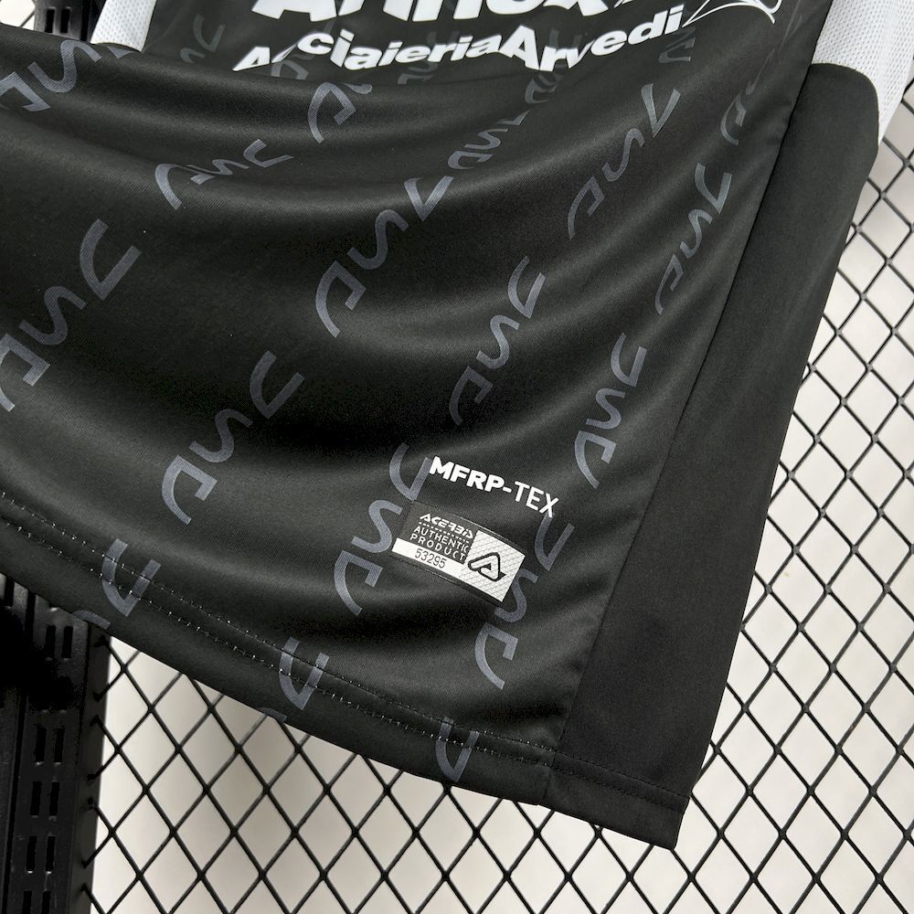 Camisola US Cremonese 2025-26 Alternativa Preta Versão Adepto