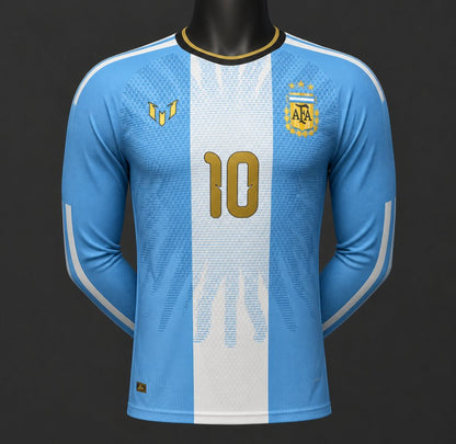 Camisola Manga Comprida Argentina 2026 Messi Tribute Versão Jogador MESSI #10