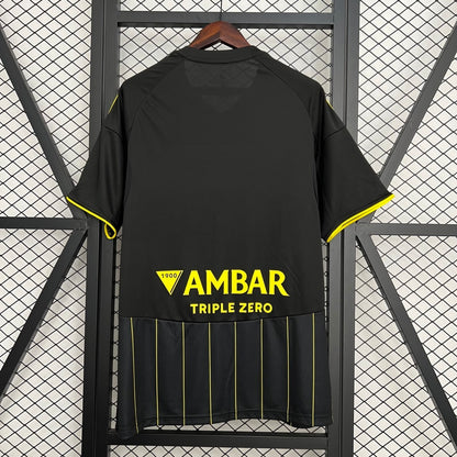 Camisola Real Saragoça 2025-26 Alternativa Preta Versão Adepto