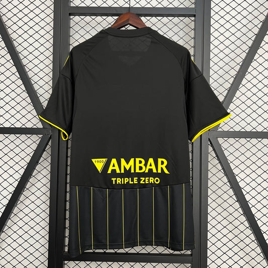 Camisola Real Saragoça 2025-26 Alternativa Preta Versão Adepto