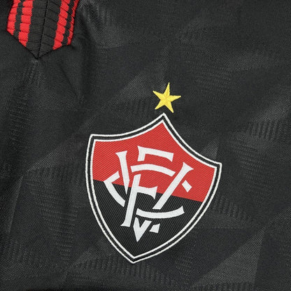 Camisola EC Vitoria 2025-26 Alternativa Preta Lisa Versão Adepto