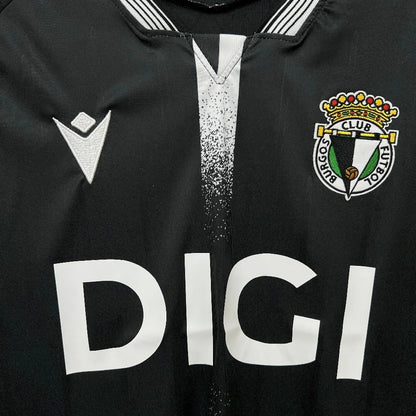 Camisola Burgos CF 2025-26 Alternativa Preta Versão Adepto