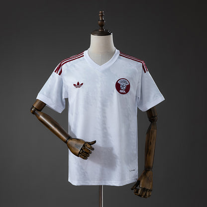 Camisola Qatar 2026 Alternativa Branca Versão Adepto