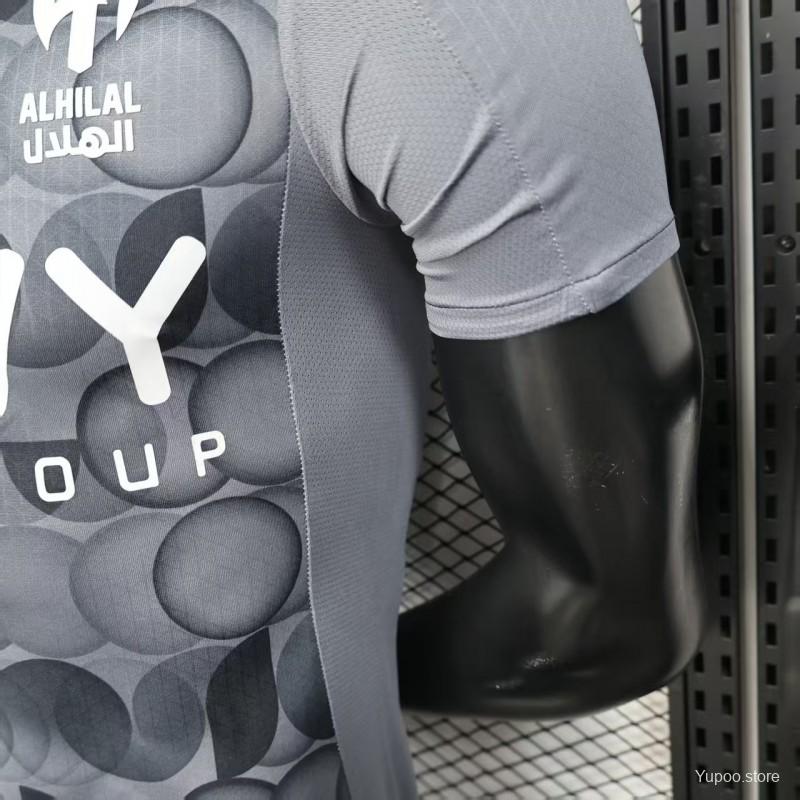 Camisola Al-Hilal SFC 2025-26 Alternativa Cinzenta Versão Jogador
