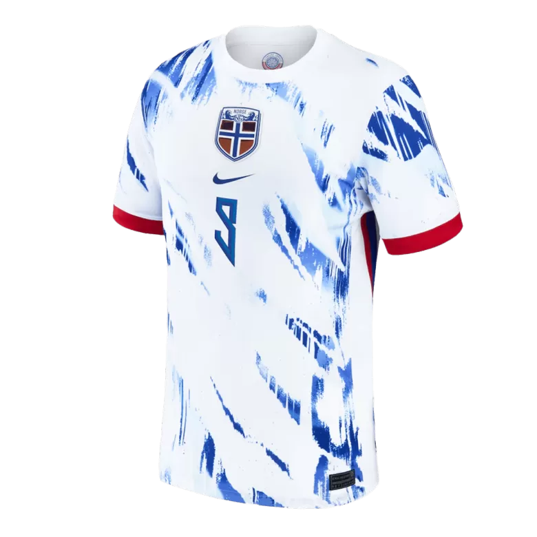 Camisola Noruega 2024 Alternativa Branca Versão Adepto HAALAND #9