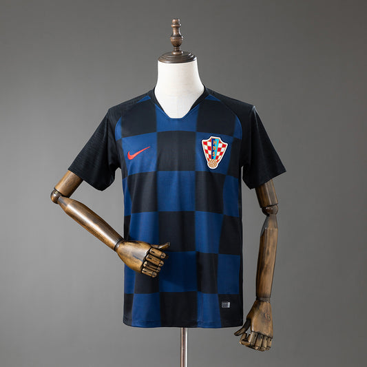 Camisola Croacia 2018 Alternativa Azul Versão Adepto