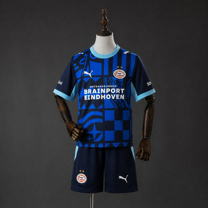 Kit Criança PSV Eindhoven 2026-27 Alternativo Azul