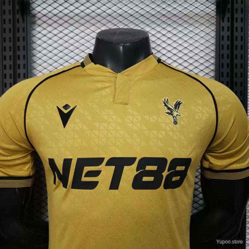 Camisola CRY-PAL 2025-26 Alternativa Amarela Versão Jogador
