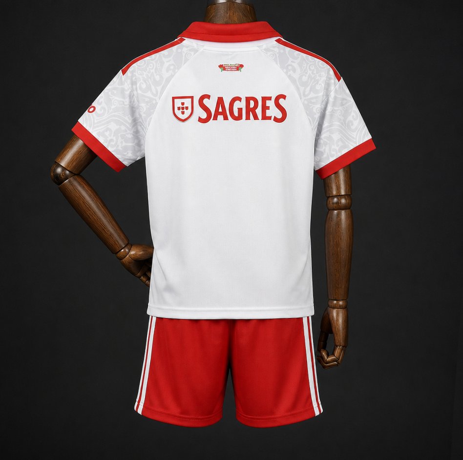 Kit Criança S.L.B. 2026-27 Alternativo Branco