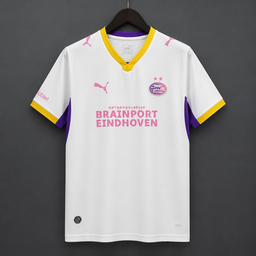 Camisola PSV Eindhoven 2026-27 Alternativa Branca Versão Adepto