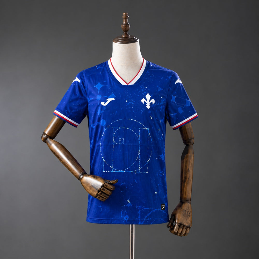 Camisola ACF Fiorentina 2026-27 Alternativa Azul Versão Adepto
