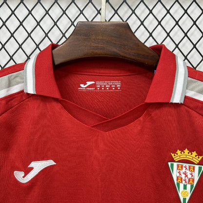 Camisola Cordoba CF 2025-26 Alternativa Vermelha Versão Adepto