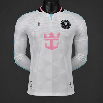 Camisola Manga Comprida Inter Miami CF 2026-27 Alternativa Branca Versão Jogador