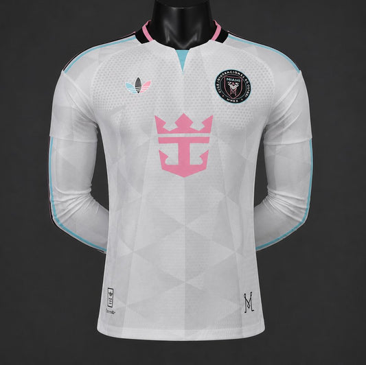 Camisola Manga Comprida Inter Miami CF 2026-27 Alternativa Branca Versão Jogador