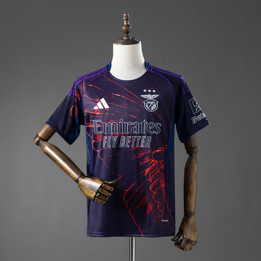Camisola SLB 2025-26 Alternativa Azul Versão Adepto